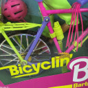 Doll Barbie Bicyclin