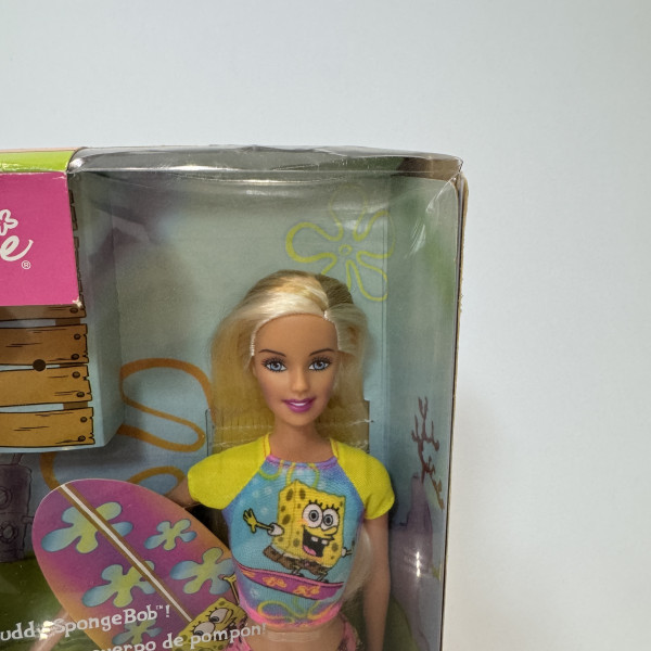 Doll Barbie and Bobble Buddy SpongeBob