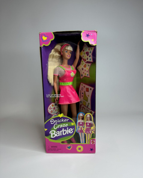 Doll Sticker Crazy Barbie