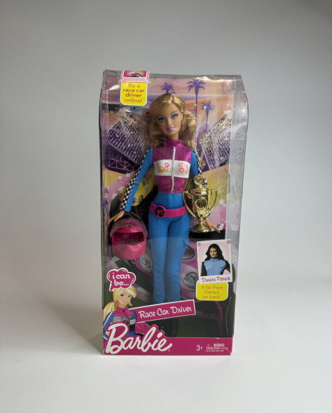 Doll Barbie Race Car Driver