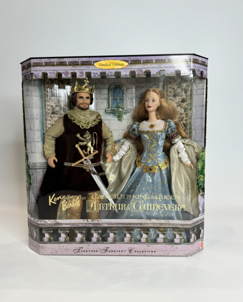 Doll Arthur and Guinevere Barbie and Ken Set